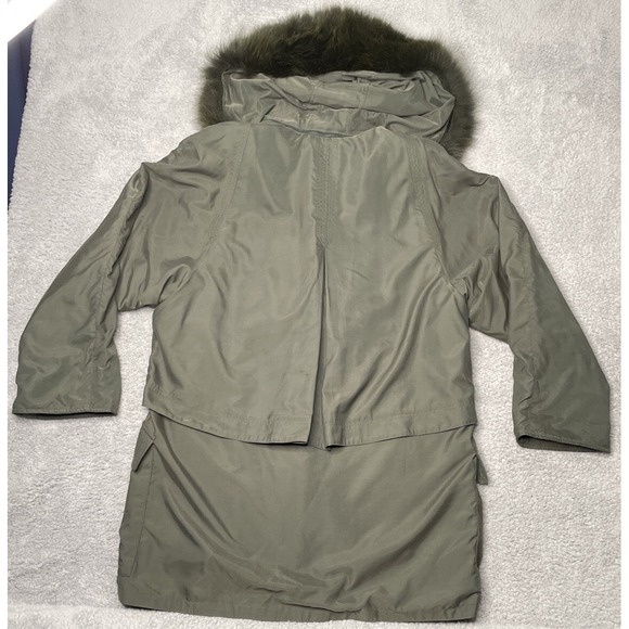 RARE Vtg Country Klassic Kemper Mens Snap Full Zip Removable Fur Hooded Jacket - Picture 9 of 16